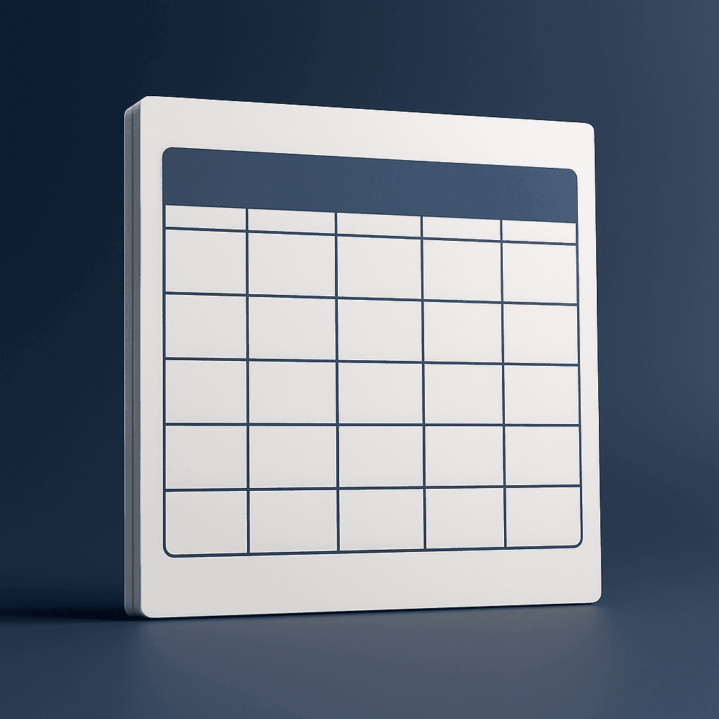 IG Content Calendar Template